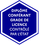 Diplôme conférant grade de licence contrôlé par l'état